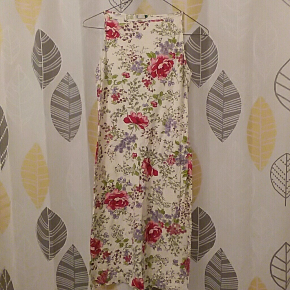 United Colors Of Benetton Floral Stretchy Dress XS